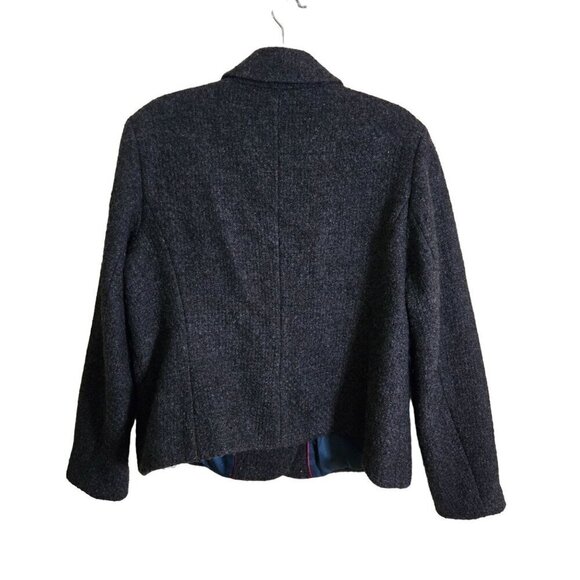 Boden Wool Blend Gray Hidden Snap Closure Fully Lined Pockets Jacket Size 18 - Picture 2 of 6